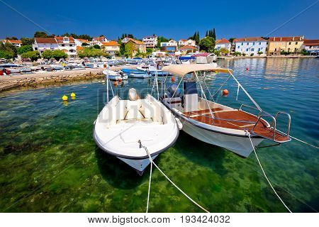 Town Of Petrcane Turquoise Waterfront View