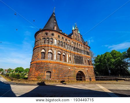 Holstentor (holsten Gate) In Luebeck Hdr