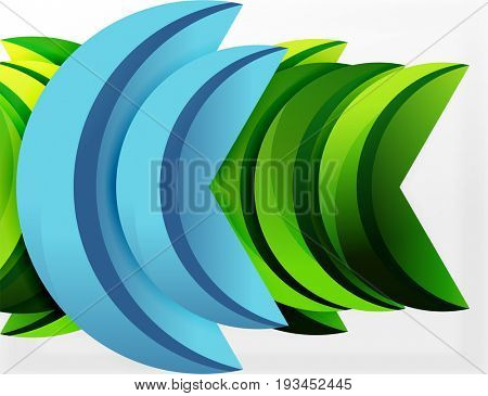 3D wave lines design. Dynamic effect abstract Illustration, modern pattern template