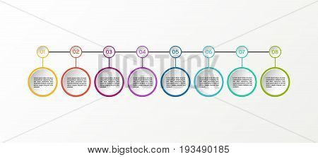 Vector Circle Infographic. Business Diagrams, Presentations And Charts. Background.