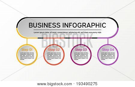 Vector Circle Infographic. Business Diagrams, Presentations And Charts. Background.