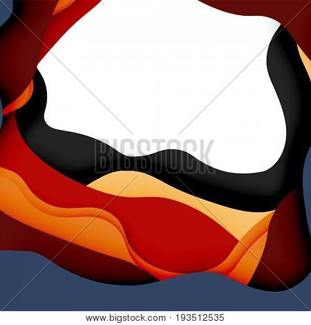3d abstract background with cut shapes, business presentation, flyer template