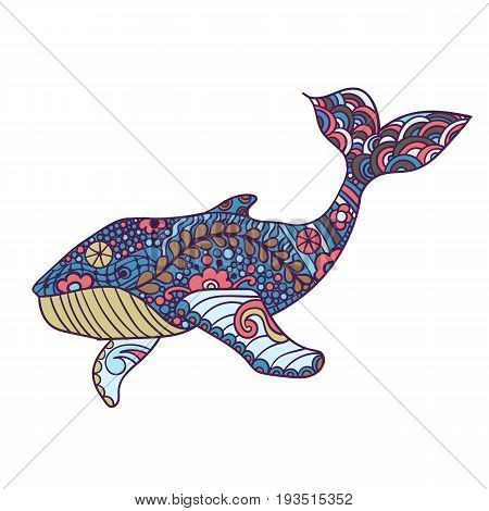 Hand drawn vintage label with a ship in a bottle and hand lettering. This illustration can be used as a print on T-shirts and bags. Eps10