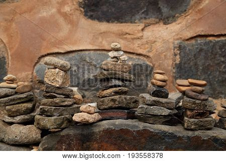 Small stone built pagoda for meditation and prayer.