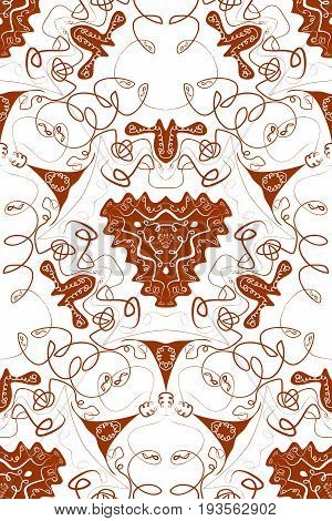 Mandala seamless pattern. Arabic seamless pattern. Eastern mandalas texture. Boho style vector.