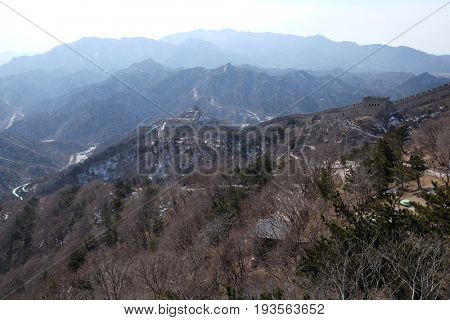 BADALING - FEBRUARY 24:  The Great Wall of China in Badaling, China, February 24, 2016.