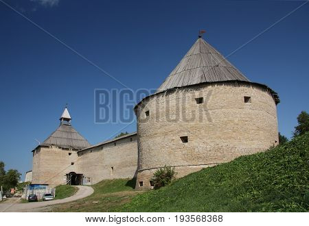 The old russian Ladoga fortress. It is based in 753 year