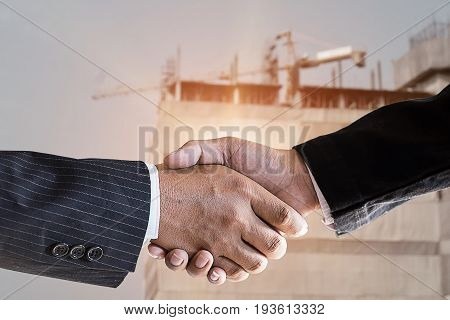 accept construction hand shack for deal a building.