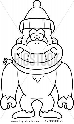 Cartoon Yeti Winter