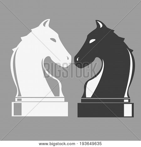International Chess Day - Vector illustration. Chess piece.