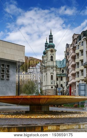 Vridlo hot spring in Karlovy Vary Czech republic