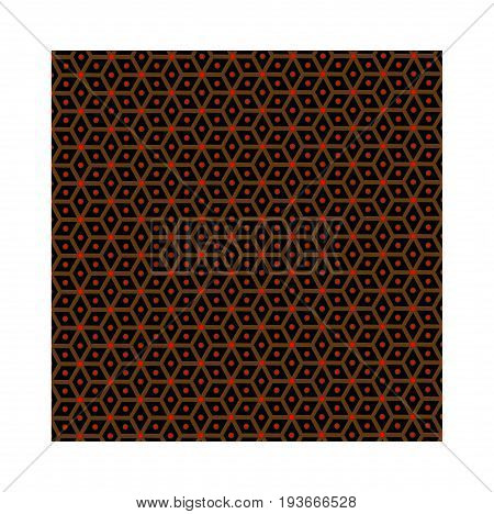 Slavic god Perun - brown pattern , symbols of Perun - vector
