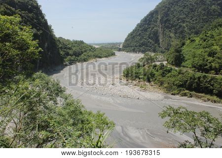 A river that looks like a mud river but it isn't