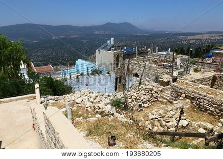 The ancient city of Safed in the north of Israel, the city of Kabbalists