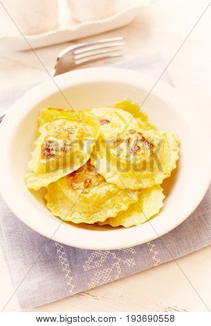 Italian Panzerotti in a Bowl