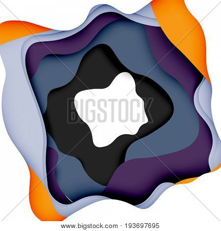 3d abstract background with cut shapes, business presentation, flyer template