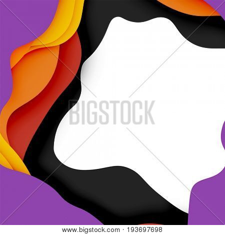 3d abstract background with cut shapes, business presentation, flyer template