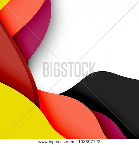 3d abstract background with cut shapes, business presentation, flyer template
