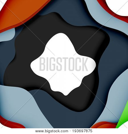 3d abstract background with cut shapes, business presentation, flyer template