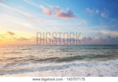 Beautiful seascape. Composition of nature.