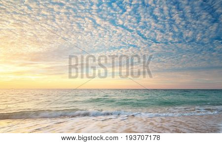 Beautiful seascape. Composition of nature.