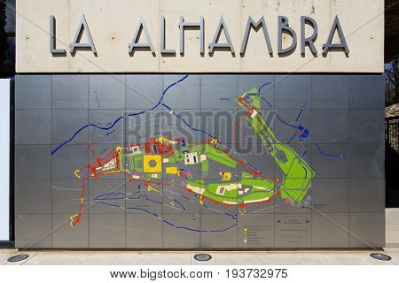 Alhambra Of Granada, Andalusia, Spain