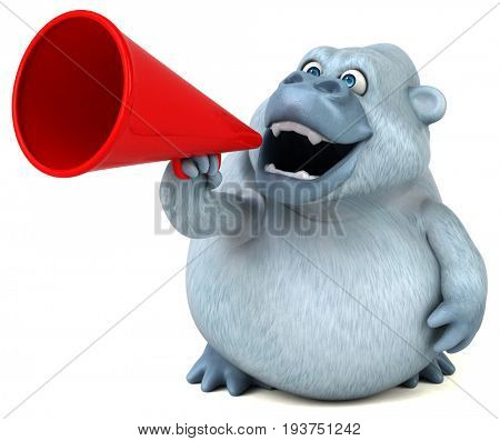 Fun yeti - 3D Illustration