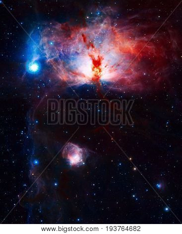 Star-forming Region Flame Nebula In The Constellation Of Orion.
