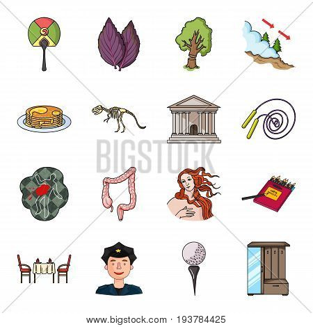 Spice, apiary, value, crime, organs and other  icon in cartoon style. Italy, art, restaurant icons in set collection.