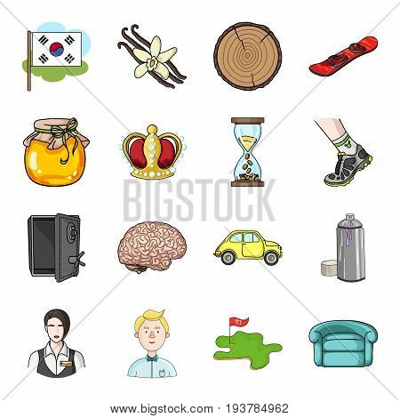 organizing, trade, medicine and other  icon in cartoon style. tourism, bank, travel icons in set collection.