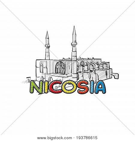 Nicosia Beautiful Sketched Icon