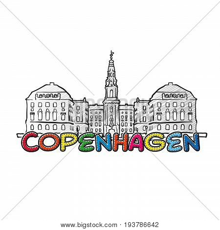 Copenhagen Beautiful Sketched Icon