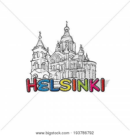Helsinki Beautiful Sketched Icon