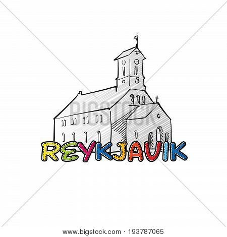Reykjavik Beautiful Sketched Icon