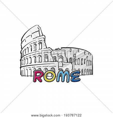 Rome Beautiful Sketched Icon