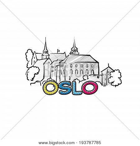 Oslo Beautiful Sketched Icon