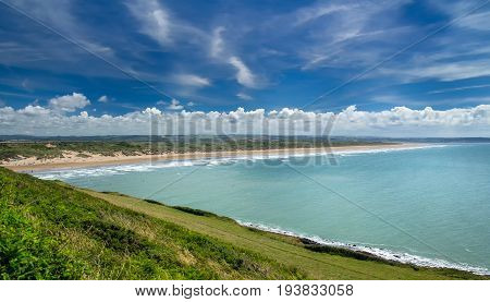 A popular place for outdoor activities is Croyde Beach. Devon. England