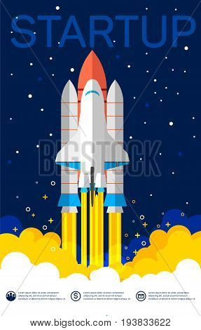 Business startup, new project. Flat design style modern vector illustration. Eps10