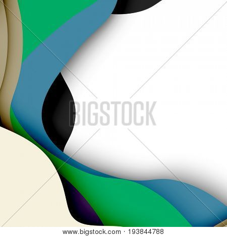 3d abstract background with cut shapes, business presentation, flyer template