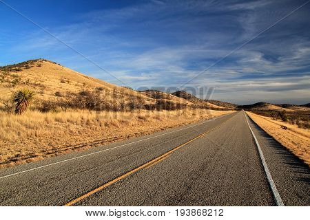 Scenic Landscape along Texas State Highway 118, American Southwest