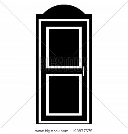 Bio Toilet The Black Color Icon .