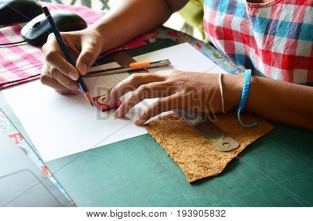Leather Craft Tools Or Equipment For Made Handcrafted Genuine Leather Pocket