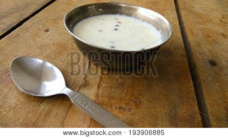 Kheer sweet or cream soup dish in india