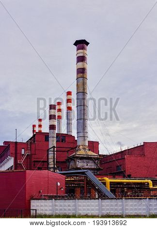 View of the Izhevsk Machinebuilding Plant in the evening