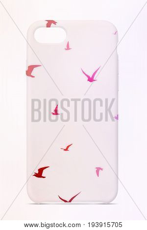 Phone plastic case isolated over white background