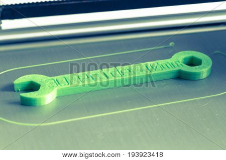 3d print with light green filament picture