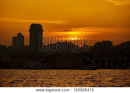 Besiktas coastline, the European side of Istanbul