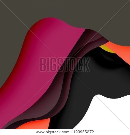 3d abstract background with cut shapes, business presentation, flyer template