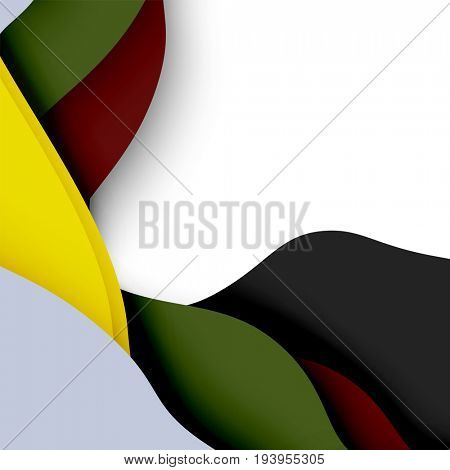 3d abstract background with cut shapes, business presentation, flyer template