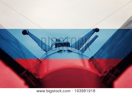 Weapons Of Mass Destruction. Russian Icbm Missile. War Background.